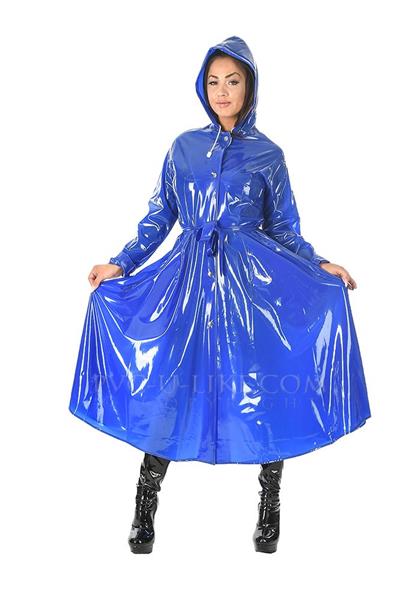 RA87 - Stock Ruby Raincoat | PVC-U-LIKE Plastic and Vinyl Clothing