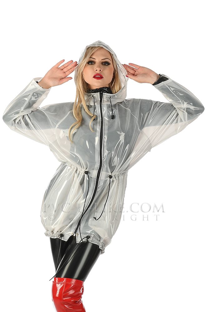 Ra10 Designer Cagoule Pvc U Like Plastic And Vinyl Clothing