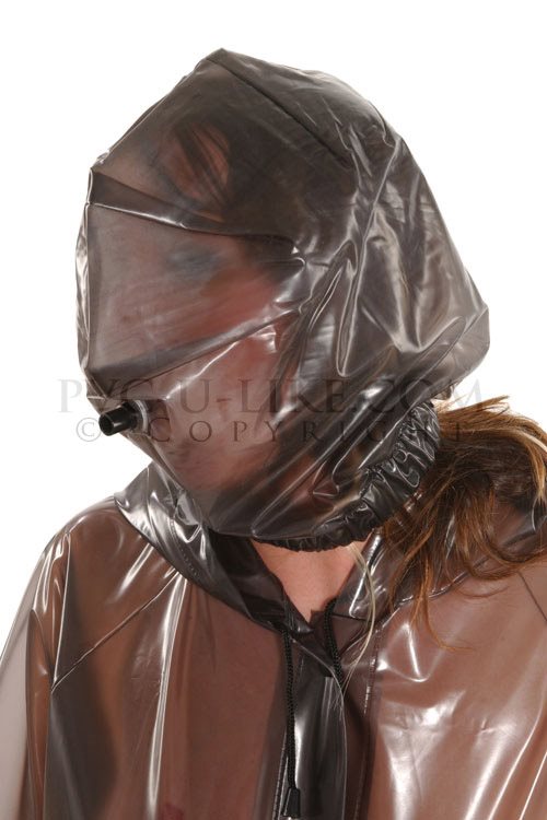 Ho Hood Elasticated With Pipe Pvc U Like Plastic And Vinyl Clothing